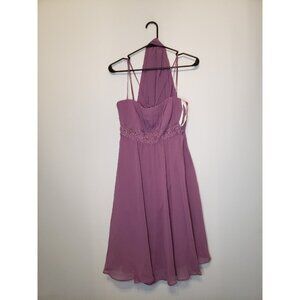 David's Bridal Lavender Prom Dress